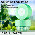 【DIV MALL】(New) 50PCs capsule natural fragrance body cream vitamin C E moisturizing lightening Body Lotion Skin remove acne. 