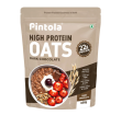 22g High Protein Oats 400g, Dark Chocolate,No Refined Sugar, with Almonds Raisin, Pumpkin and Chia Seeds, 8g Fibre, Rolled Oats, Breakfast Cereals | Gluten Free. 