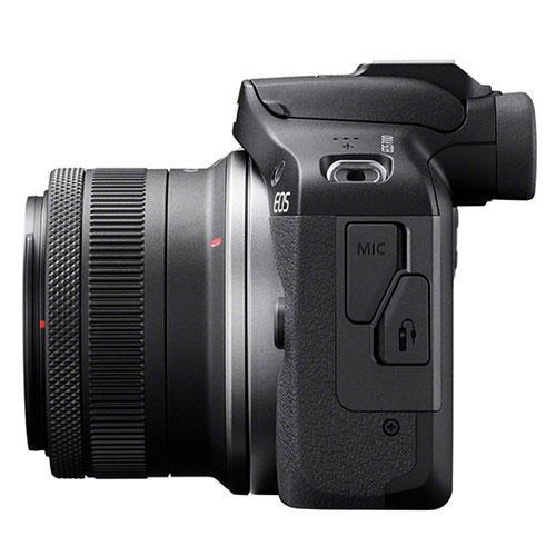 Canon%20EOS%20R100%20Mirrorless%20Camera%20RF-S18-45mm%20F4.5-6.3%20is%20STM%20Lens%20Kit,%2024.1%20Megapixel%20CMOS%20(APS-C)%20Sensor,%204K%20Video,%20RF%20Mount,%20Black%20-%20Image%202