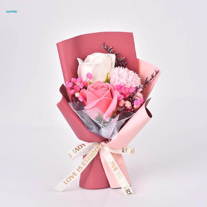 Soap%20Flower%20Bouquet%20Artificial%20Flower%20for%20Engagement%20Ceremony%20Anniversary%2015cm%20bean%20paste%20paper%20-%20Image%204