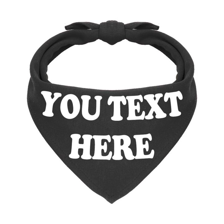 【Atoztide Store】Custom Dog Bandana Collar Personalized Pet Bandanas Collar For Small Medium Large Dogs Neckerchief
