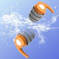 1 Pair Silicone Anti-Noise Ear Plugs Ear Protection Earplugs Soft Comfort Sound Blocking Earplugs for Travel Work Sleep Swimming.