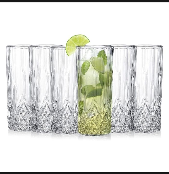 Water%20Glass%20/%20Drinking%20Water%20Glass%20For%20Everyday%20Use%20-%206%20Pcs%20Crystal%20Clear%20transparent%20Beautiful%20unique%20design%20Water%20/Drinking%20/Coke%20/%20Sorbat/Milk/%20Lassi/%20premium%20glass%20Set%20-%20Image%203
