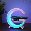 G63 Smart Light Sound Speaker Machine Fast Charging Alarm Clock 7-Color RGB Music Player Speaker. 