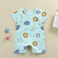 Summer Baby Jumpsuit Short Sleeved Newborn Boys Girls Romper Baby Jumpsuit Kid Clothes Children's Clothing.