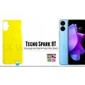 For Tecno Spark 9T Soft TPU Back Full Cover Screen Protector Transparent Protective Film.