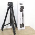 3120A Aluminum Alloy Tripod For Camera And Mobile (Black Colour) - Highest Performance. 