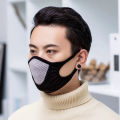 Men's Breathable Face Mask Black Mesh Cloth Mouth Cover Adult Washable Reusable 3D Protection Face Mask Party Decoration. 