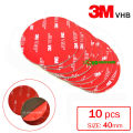 10 pcs x 40mm Round Acrylic VHB Foam Tape Double Sided Adhesive Heavy Duty Mounting Tapes Sticky Pads. 