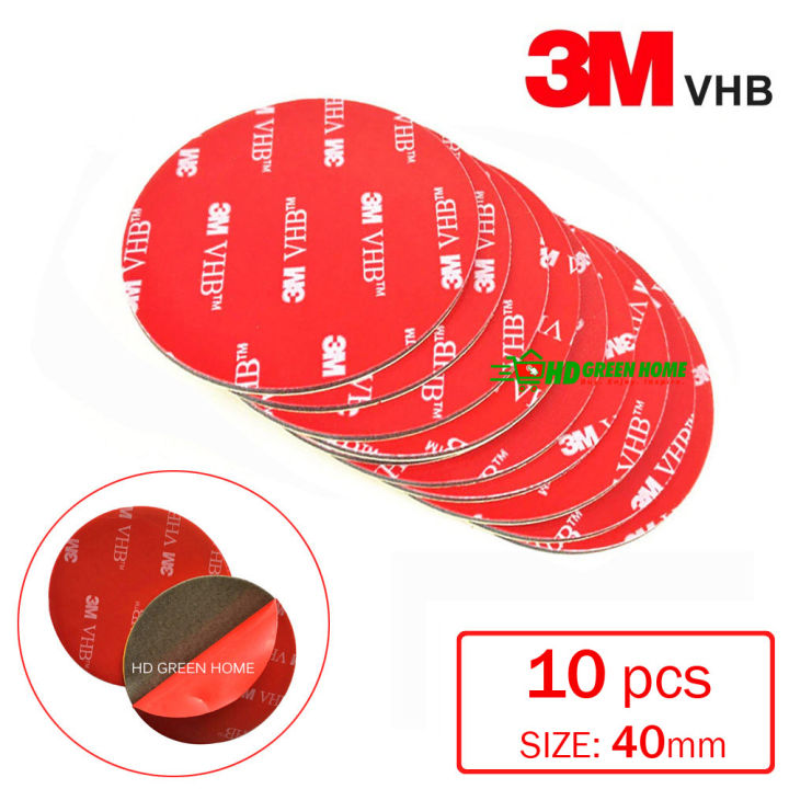 10%20pcs%20x%2040mm%20Round%20Acrylic%20VHB%20Foam%20Tape%20Double%20Sided%20Adhesive%20Heavy%20Duty%20Mounting%20Tapes%20Sticky%20Pads%20-%20Image%202
