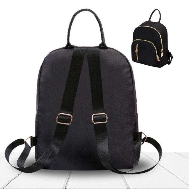 Fashionable%20Nylon%20Fabric%20Waterproof%20Small%20Backpack%20Bag%20for%20Women's%20-%20Image%203