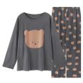 Plus Size 4XL 150KG Spring Women Sleepwear Pajamas Set Long Sleeve Tops and pants Sleepwear Pajamas Suit Female Homewear. 