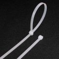 100pcs/bag cable tie Self-locking plastic nylon tie White Organiser Fasten Cable Wire Cable Zip Ties. 