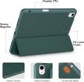For ipad Air 6th Generation 11 Inch Case 2024/ iPad Air Case 5th Generation/4th Generation 2022/2020 10.9 Inch, Smart iPad Case[Support Touch ID and Auto Wake/Sleep] (Black/Navy Blue). 