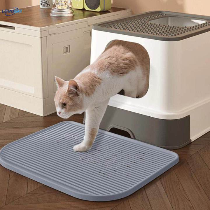 Cat%20Litter%20Mat%20Nonslip%20Cat%20Supplies%20for%20Indoor%20Cats%20Durable%20Kitty%20Litter%20Rug%20Gray%20-%20Image%203