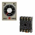 Analog Timer Ac 220V 8 Pin Round Industrial Grade Anly AH3-1 For Ac Outdoor Driyer Mixer Time Control Devices Remote Control Switch. 