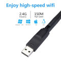 C Laptop b/g/nAN Wi- Adapter LB WiFi Card Mini USs MT76150Mbp01 Wi-Fi Receiver Dongle Antenna 802.11 for P-Brain Windows.