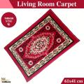 Living Room Carpet Blanket with Elegant Colorful Floral Design Turkish Style 1 Piece.