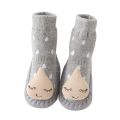 Children Toddler Shoes Autumn And Winter Boys And Girls Floor Socks Shoes Flat Bottom Non Slip Warm Solid Color Star Cloud Shape.