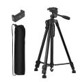 3366 Aluminum Tripod , Universal Lightweight Tripod with Mobile Phone Holder Mount & Carry Bag for All Smart Phones, Gopro, Cameras. 