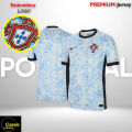 Portugal Away Kit 24-25 Euro National Team Half Sleeve Jersey-Men and Woman-Comfortable Premium Jersey. 
