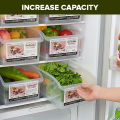 Locaupin Plastic Multifunctional Kitchen Organizer Food Storage Pantry Cabinet Fruits Vegetables Fridge Container Bin. 