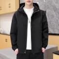 2021 Autumn New Youth Spring and Autumn Men's Jacket Student Autumn Workwear Coat Hooded Jacket Men. 