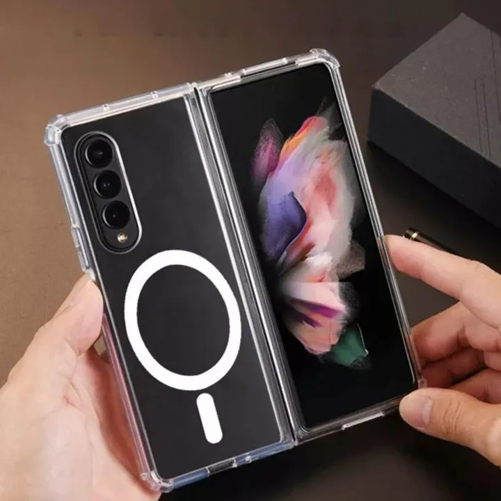 Transparent%20Case%20For%20Samsung%20Galaxy%20Z%20Fold%205,%20Samsung%20Galaxy%20Z%20Fold%204,%20Samsung%20Galaxy%20Z%20Fold%203%20Phone%20Cases%20Magnetic%20For%20Samsung%20Z%20Fold%205%20Fold%204%20Fold%203%20Magsafe%20Shockproof%20Ultra-thin%20Protective%20Cover%20-%20Image%202