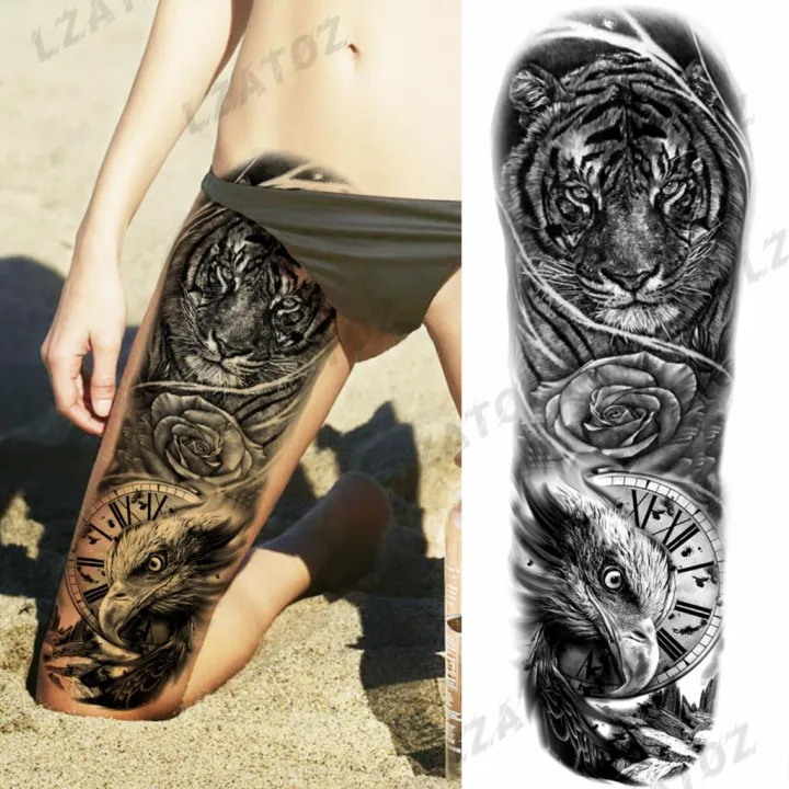Full%20Sleeve%20Temporary%20Tattoos%20For%20Women%20Men%20Realistic%20Skulls%20Roses%20Tigers%20Lions%20Tattoo%20Stickers%20Thigh%20Waterproof%20Tatoos%20-%20Image%206