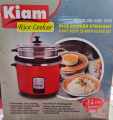 Kiam Rice Cooker 3.2 Ltr - Double pot (SS & Non Stick Pot)- SJBS-8705. 