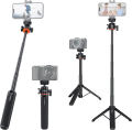 VRIG TP-06 Camera Tripod Stand, Mini Tabletop Selfie Stick Tripod with Cold Shoe, Travel Tripod for iPhone 12 Canon G7X Mark III Sony ZV-1 RX100 VII A6600 Vlogging Filmmaking. 