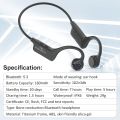 PARAMITA Real Bone Conduction Bluetooth Headphone Wireless Earphone IPX6 Waterproof Headset with Mic for Workouts Driving Sports.