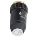 High Power Microscope Lens, Achromatic Objective Chrome Plated Brass for Biology.