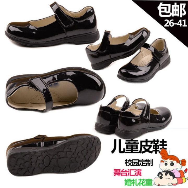 Black%20Leather%20Shoes%20Girls%20Children%20Show%20Shoes%20White%20School%20Flat%20Single%20Shoes%20Ceremonial%20Flower%20Kids%20School%20Shoes%20Soft%20Soles%20Party%20-%20Image%202