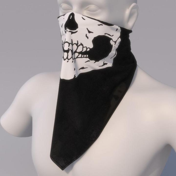Black Handkerchief Half Face