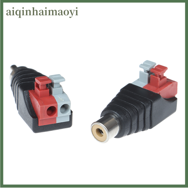 aiqinhaimaoyi%20Speaker%20Wire%20A/V%20Cable%20to%20Audio%20Male%20Famale%20RCA%20Connector%20Press%20Plug%20Terminal%20-%20Image%202