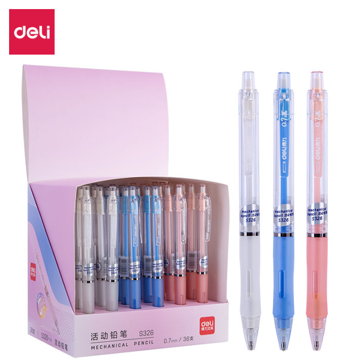 Deli%20S325%20Transparent%20Body%20Mechanical%20Pencil%20-%200.5mm%20-%20Image%202