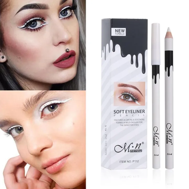 New White Eyeliner Highlighter Makeup Smooth Easy To Wear Eyes Brightener Waterproof Fashion Eyes Liner Pencils Makeup Tool