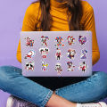 56pcs DIY Waterproof Sticker Funny Cartoon The Amazing Digital Circus Stickers brave. 