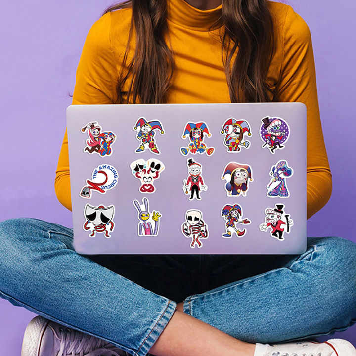 56pcs%20DIY%20Waterproof%20Sticker%C2%A0Funny%20Cartoon%20The%20Amazing%20Digital%20Circus%20Stickers%20brave%20-%20Image%207