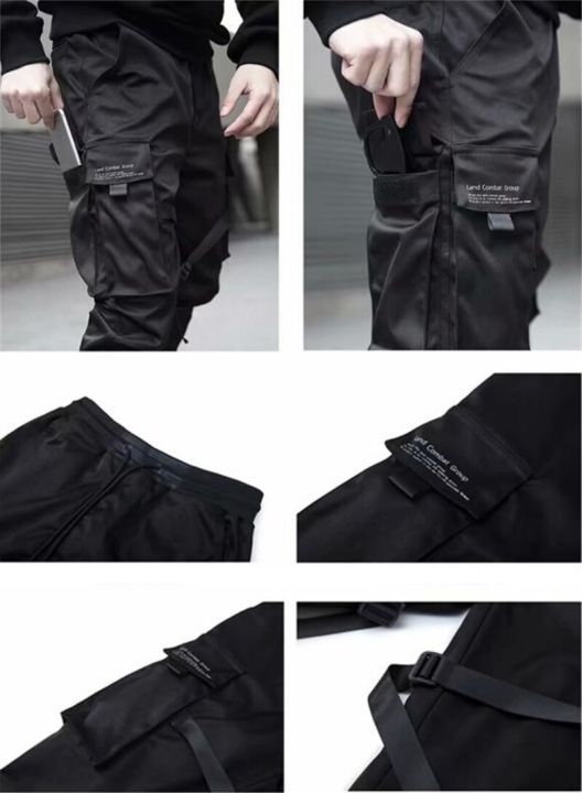 Hop%20Boy%20ckets%20Elastic%20Waist%20Harem%20Pant%20Men%20Streetwear%20Punk%20Casual%20Ribbons%20Design%20Trousers%20Jogger%20Male%20Dancing%20Black%20Pant%20-%20Image%207