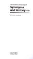 Oxford Dictionary Of Synonyms and Antonyms. 