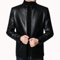 Men Brand Jacket New Spring Autumn Solid Color Fall Soft Leather Jackets Male Fashion Thin Long Sleeves Zipper Coat Clothing.