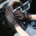 Women Full Finger Mesh Lace Gloves Summer Spandex Wedding Party Dress Gloves.