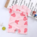 【KuaKe Mall】(NEW)Newborn Baby Clothes Summer Short Sleeve Rompers Infant Boys Girls Cartoon Cotton Jumpsuit.