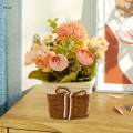 Artificial Potted Flowers Rustic for Living Room Indoor Home Decoration. 
