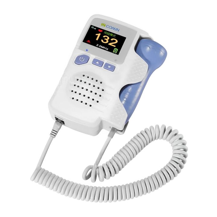 Fetal Doppler Baby Monitor LCD color Display Portable Baby Heart Rate ...