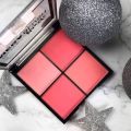 4 Colors Makeup Blush Palette, 4 IN 1 Blusher Palette Pack Of 1 Multicolor. 