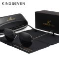 KINGSEVEN Classic Designer Round Sun glasses Female Retro Reflective Sunglasses Men Round Polarized Eyewear Oculos De Sol gafas.
