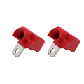 XHHDQES 2X 200A Dedicated Terminal Block, Suitable for All-Copper Solar Connector 4000W Brass Inverter Terminal(Red). 